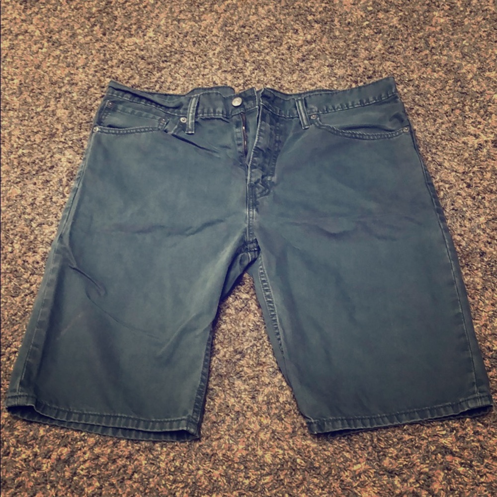 Gray Levi jean shorts
